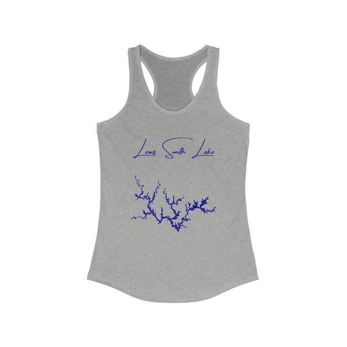 Alabama  Lewis  Smith  Lake  Racerback-Tank  front  position  view  from  front  heather  grey.webp