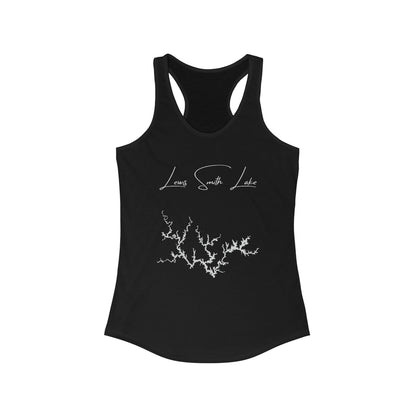Alabama  Lewis  Smith  Lake  Racerback-Tank  front  position  view  from  front  solid  black.webp