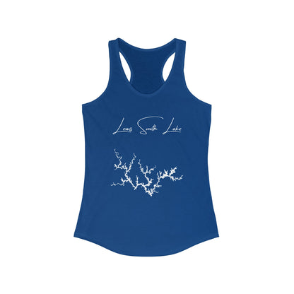 Alabama  Lewis  Smith  Lake  Racerback-Tank  front  position  view  from  front  solid  royal.webp