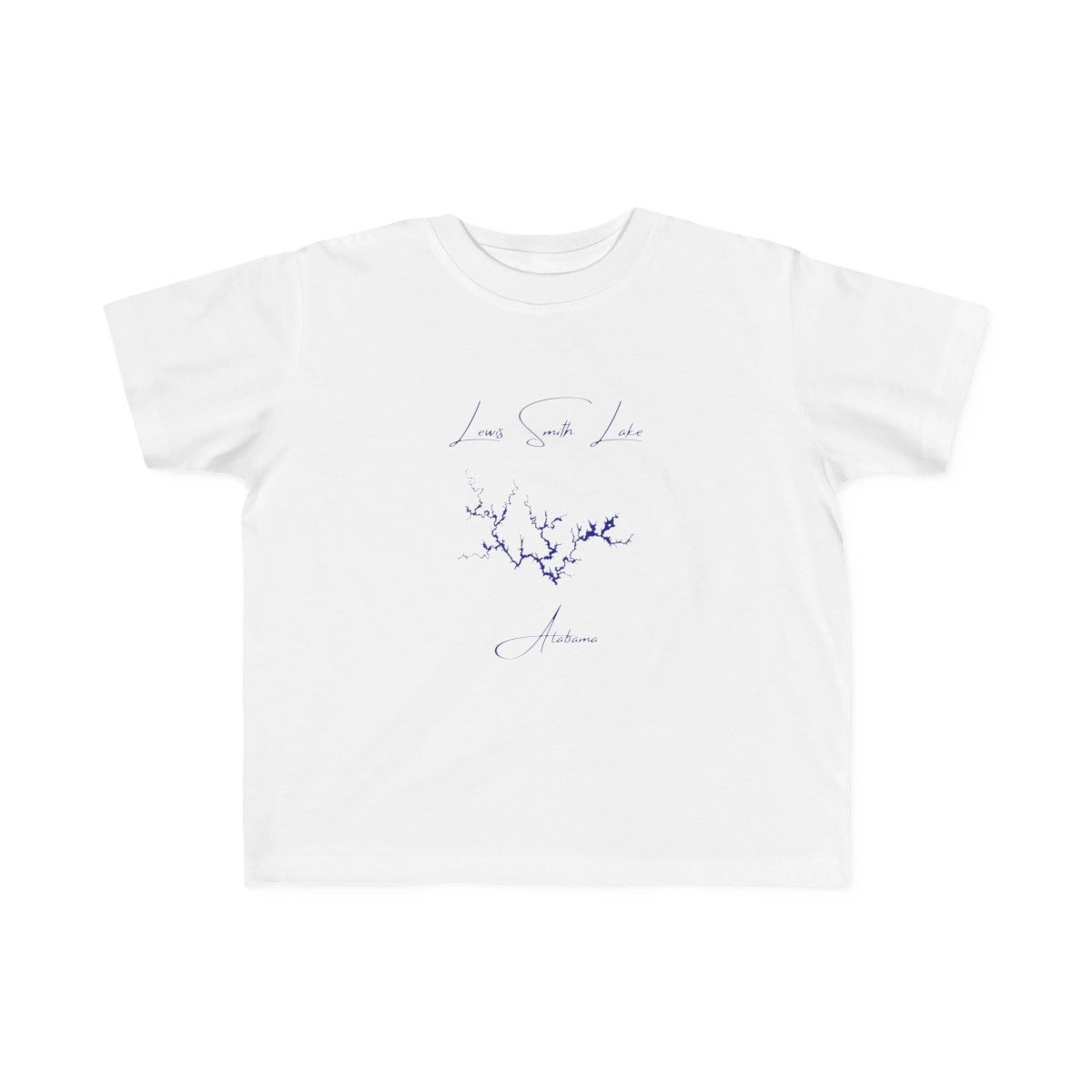Alabama  Lewis  Smith  Lake  Toddler  T-shirt  front  position  view  from  front  white.webp