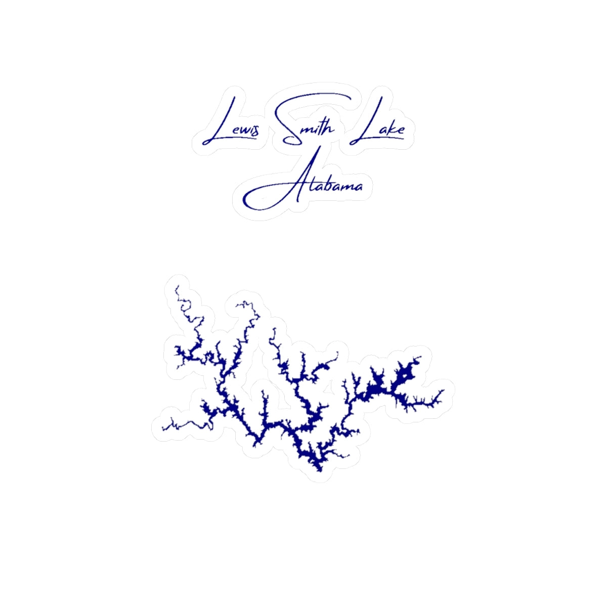 Alabama  Lewis  Smith  Lake  Vinyl  Decal  other  position  view  from  front  4  x  6.webp