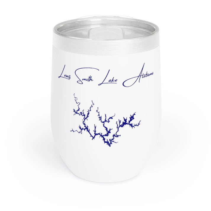 Alabama  Lewis  Smith  Lake  Wine  Tumbler  front  position  view  from  front  white.webp