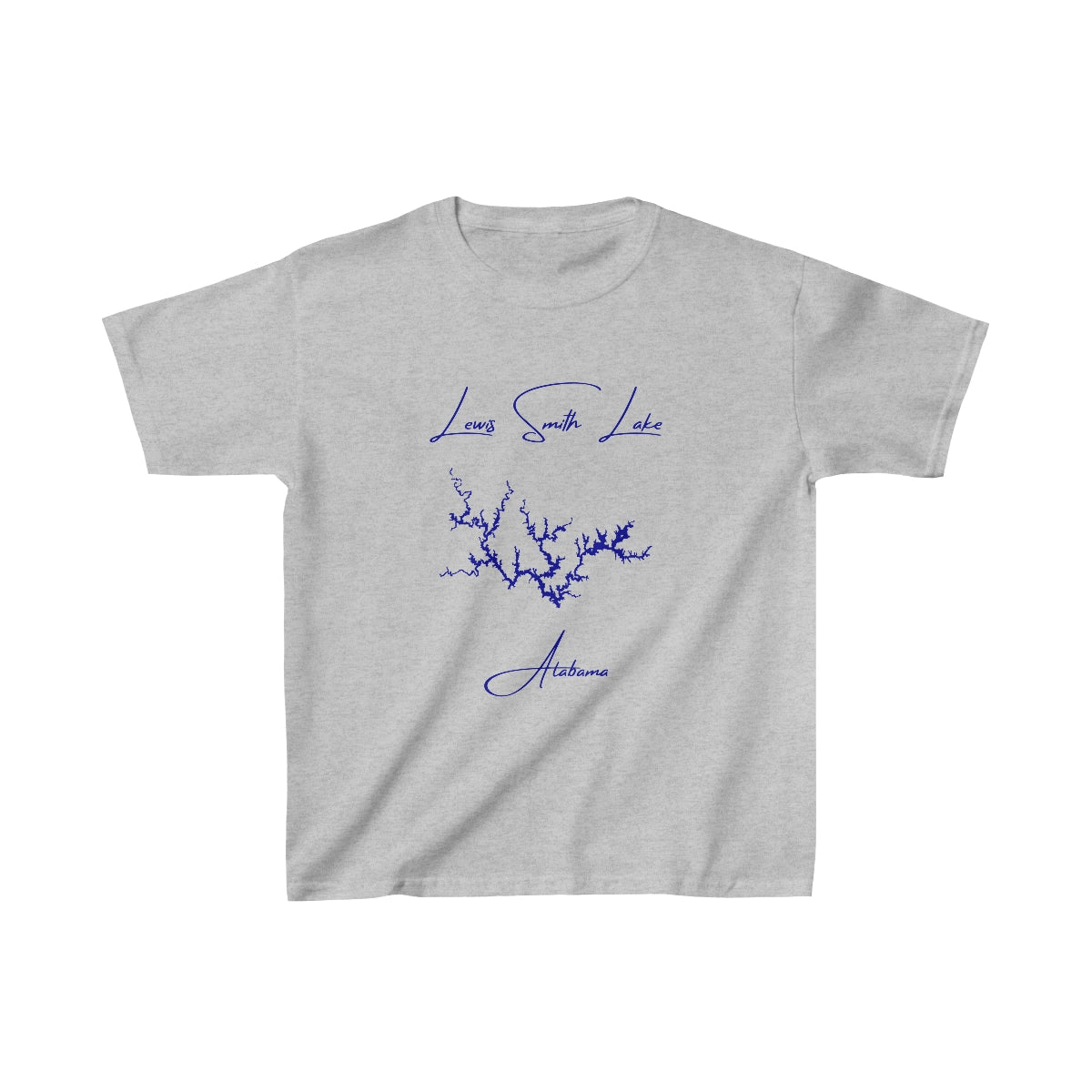 Alabama  Lewis  Smith  Lake  Youth  T-shirt  front  position  view  from  front  sport  grey.webp