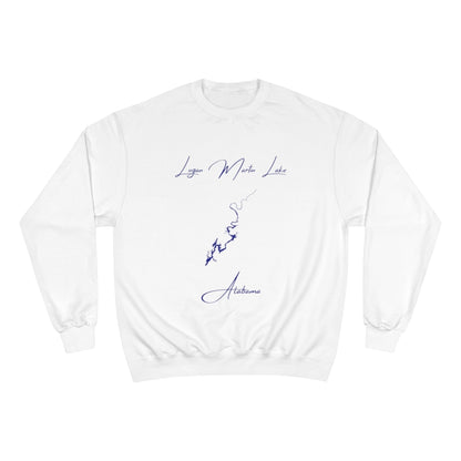 Alabama  Logan  Martin  Lake  Sweatshirt  front  position  view  from  front  white.webp