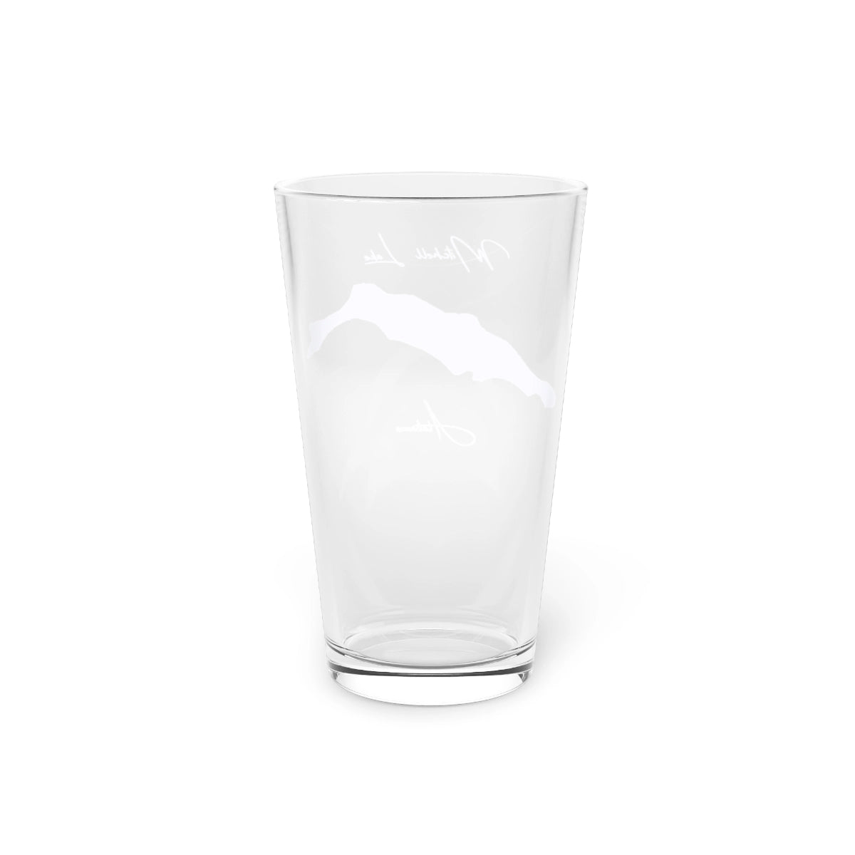 Alabama  Mitchell  Lake  16oz  Pint  Glass  front  position  view  from  back  16oz.webp