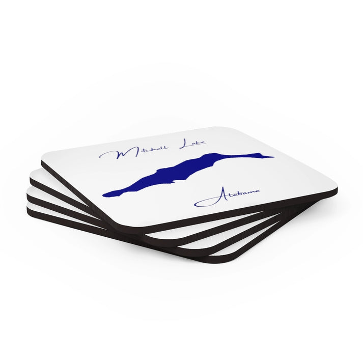 Alabama  Mitchell  Lake  Coaster  Set  front  position  view  from  stacked  3.75  x  3.75.webp