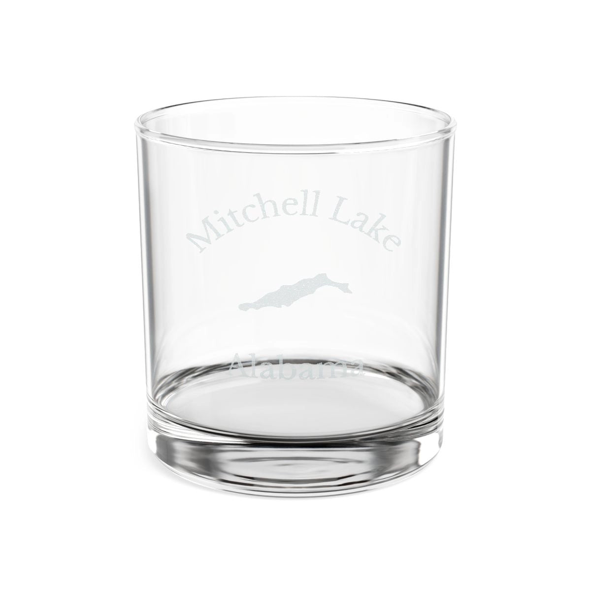 Alabama  Mitchell  Lake  Engraved  Whiskey  Glass  other  position  view  from  front  10.5oz.webp