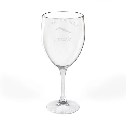 Alabama  Mitchell  Lake  Engraved  Wine  Glass  other  position  view  from  back  10.5oz.webp