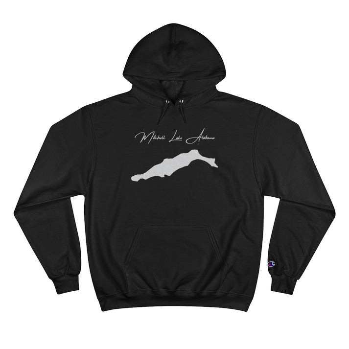 Alabama  Mitchell  Lake  Hoodie  front  position  view  from  front  black.webp