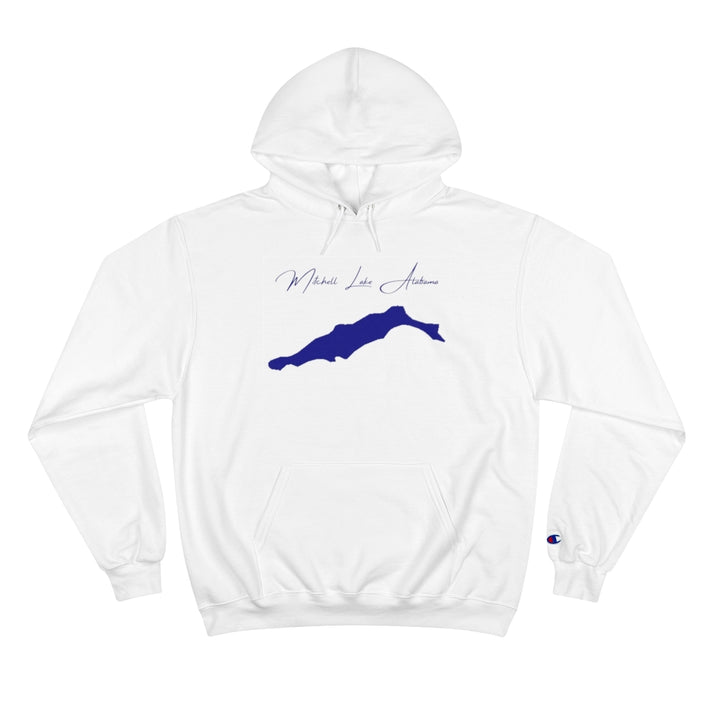 Alabama  Mitchell  Lake  Hoodie  front  position  view  from  front  white.webp