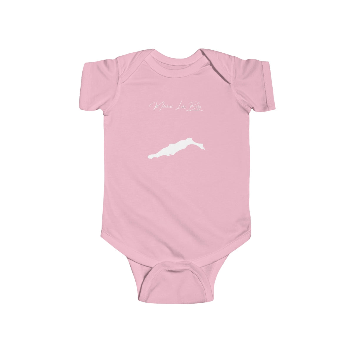 Alabama  Mitchell  Lake  Onesie  front  position  view  from  front  pink.webp