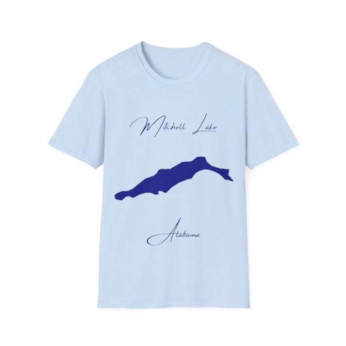 Alabama  Mitchell  Lake  T-shirt  front  position  view  from  front  light  blue.webp