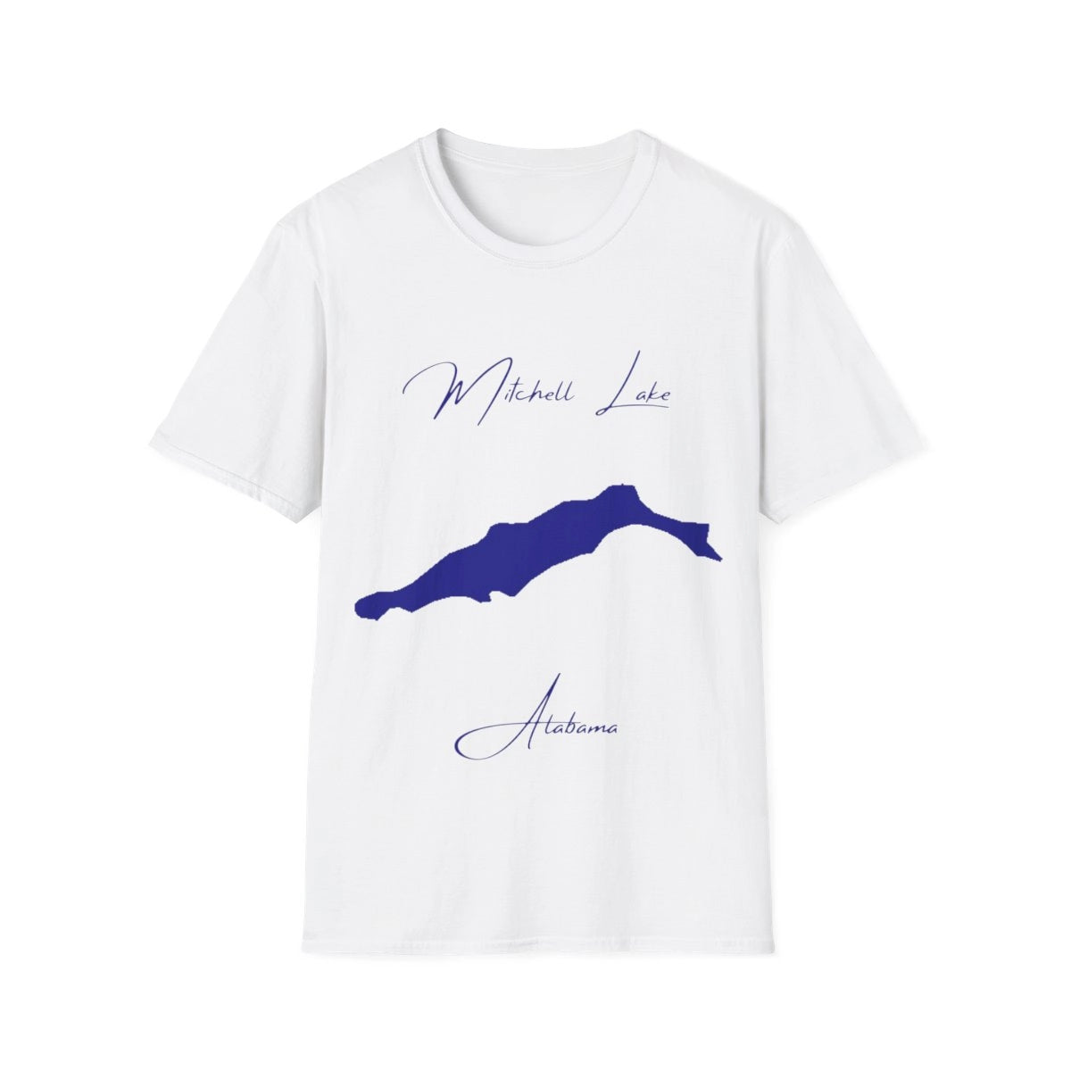 Alabama  Mitchell  Lake  T-shirt  front  position  view  from  front  white.webp