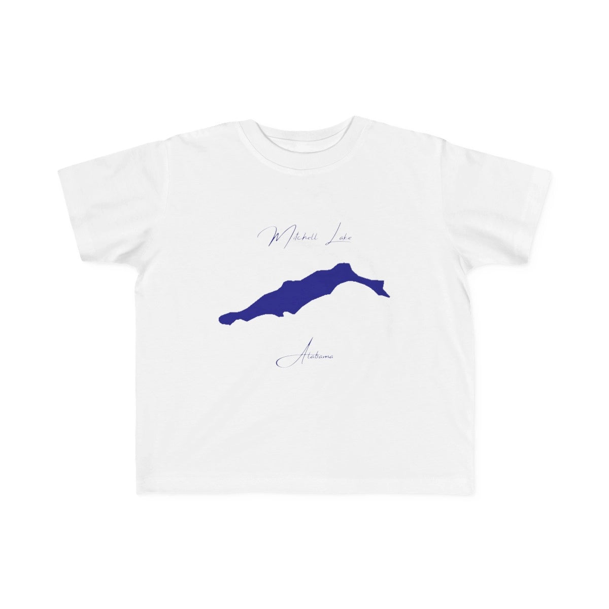 Alabama  Mitchell  Lake  Toddler  T-shirt  front  position  view  from  front  white.webp