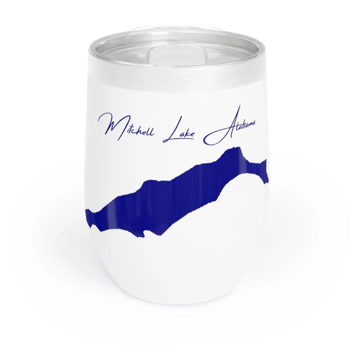 Alabama  Mitchell  Lake  Wine  Tumbler  front  position  view  from  front  white.webp