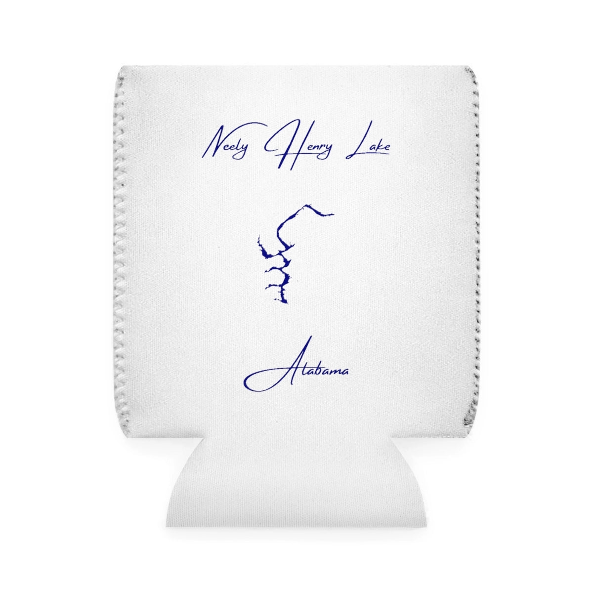Alabama  Neely  Henry  Lake  Can  Koozie  front  position  view  from  front-1  white.webp