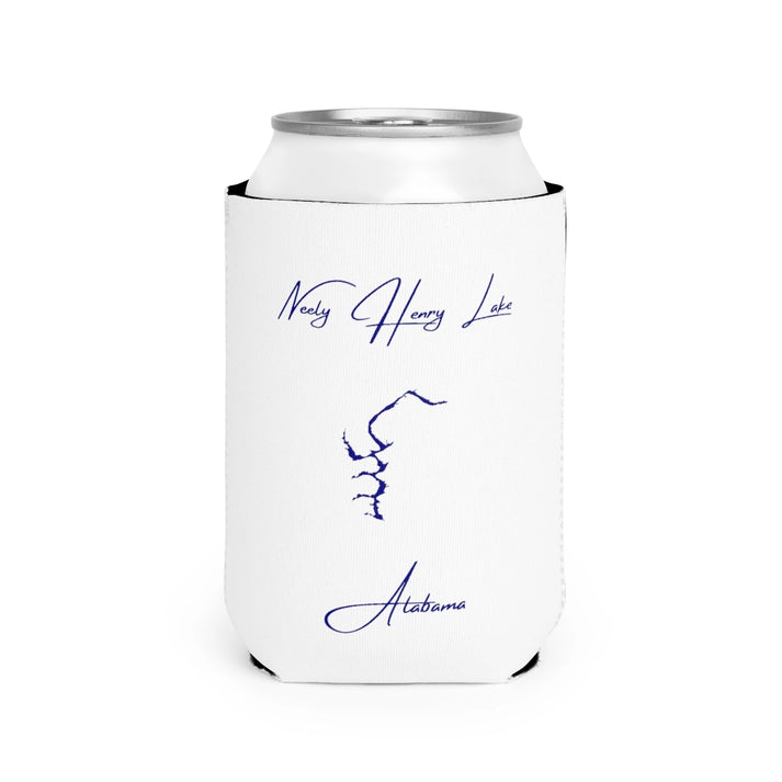Alabama  Neely  Henry  Lake  Can  Koozie  front  position  view  from  front-2  white.webp