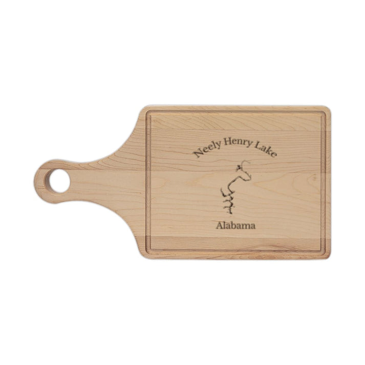 Alabama  Neely  Henry  Lake  Engraved  Cutting  Board  front  position  view  from  front  maple.webp