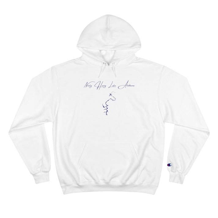 Alabama  Neely  Henry  Lake  Hoodie  front  position  view  from  front  white.webp