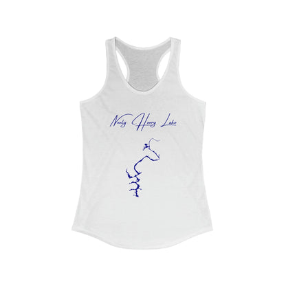 Alabama  Neely  Henry  Lake  Racerback-Tank  front  position  view  from  front  solid  white.webp