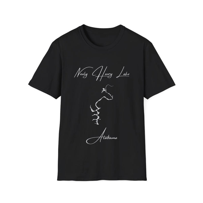 Alabama  Neely  Henry  Lake  T-shirt  front  position  view  from  front  black.webp