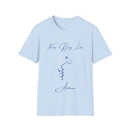 Alabama  Neely  Henry  Lake  T-shirt  front  position  view  from  front  light  blue.webp