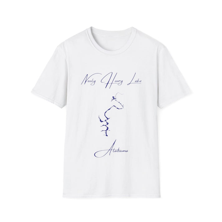 Alabama  Neely  Henry  Lake  T-shirt  front  position  view  from  front  white.webp