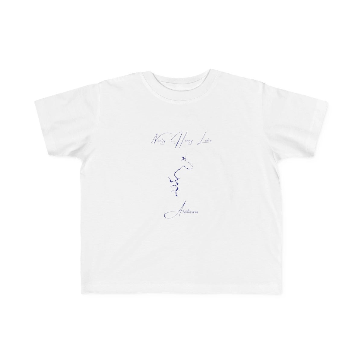 Alabama  Neely  Henry  Lake  Toddler  T-shirt  front  position  view  from  front  white.webp