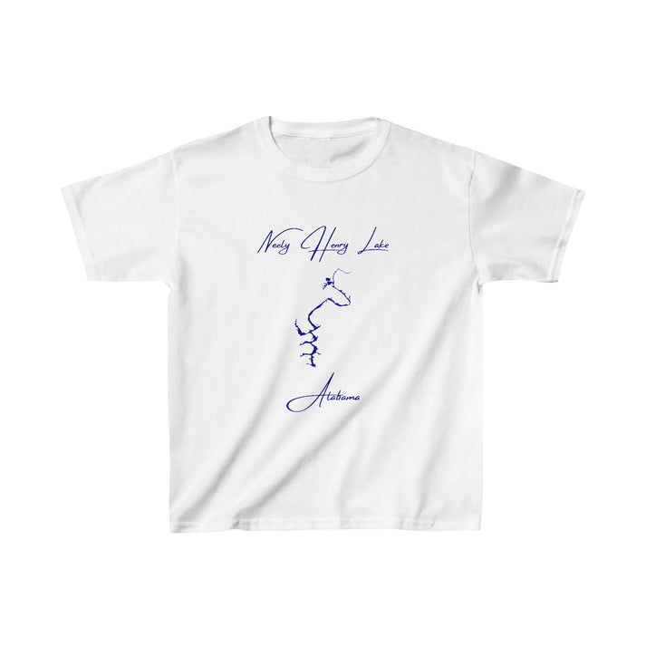 Alabama  Neely  Henry  Lake  Youth  T-shirt  front  position  view  from  front  white.webp