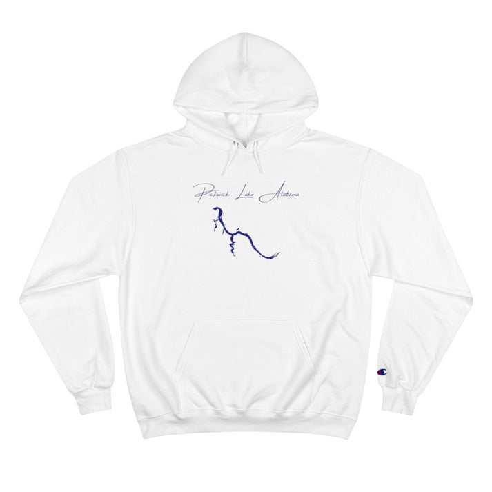 Alabama  Pickwick  Lake  Hoodie  front  position  view  from  front  white.webp