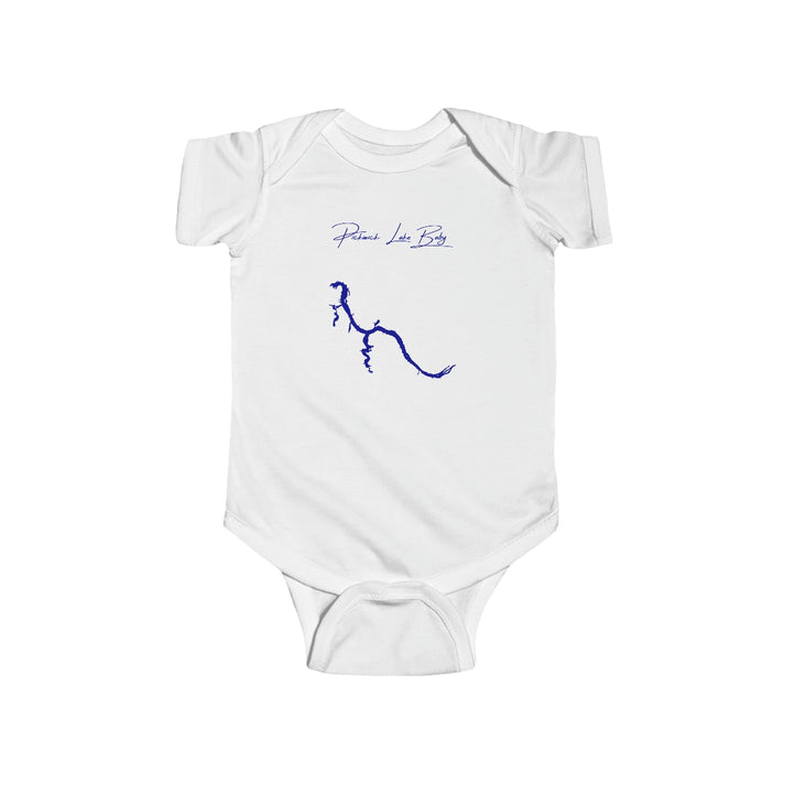 Alabama  Pickwick  Lake  Onesie  front  position  view  from  front  white.webp