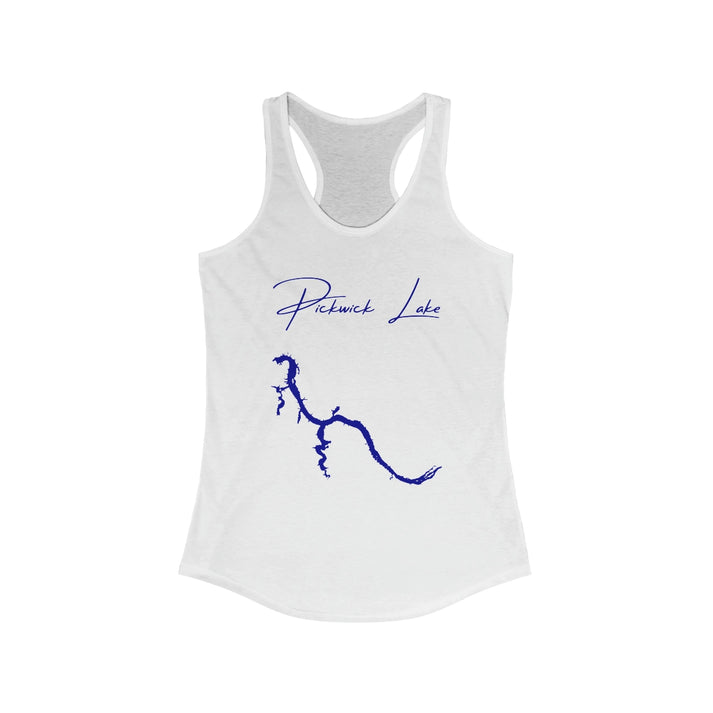 Alabama  Pickwick  Lake  Racerback-Tank  front  position  view  from  front  solid  white.webp