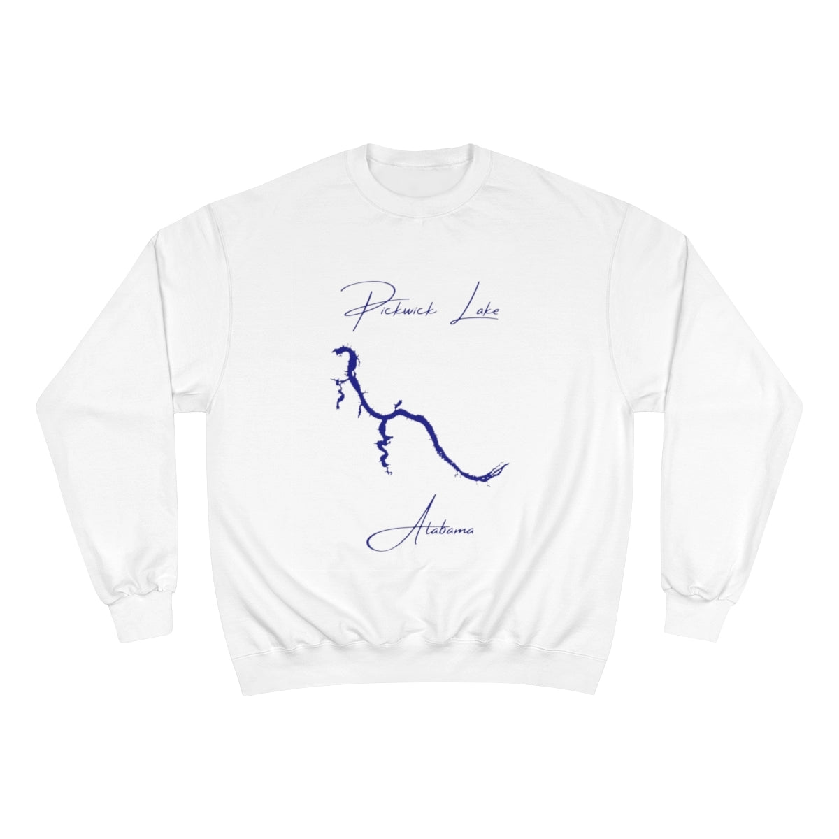Alabama  Pickwick  Lake  Sweatshirt  front  position  view  from  front  white.webp