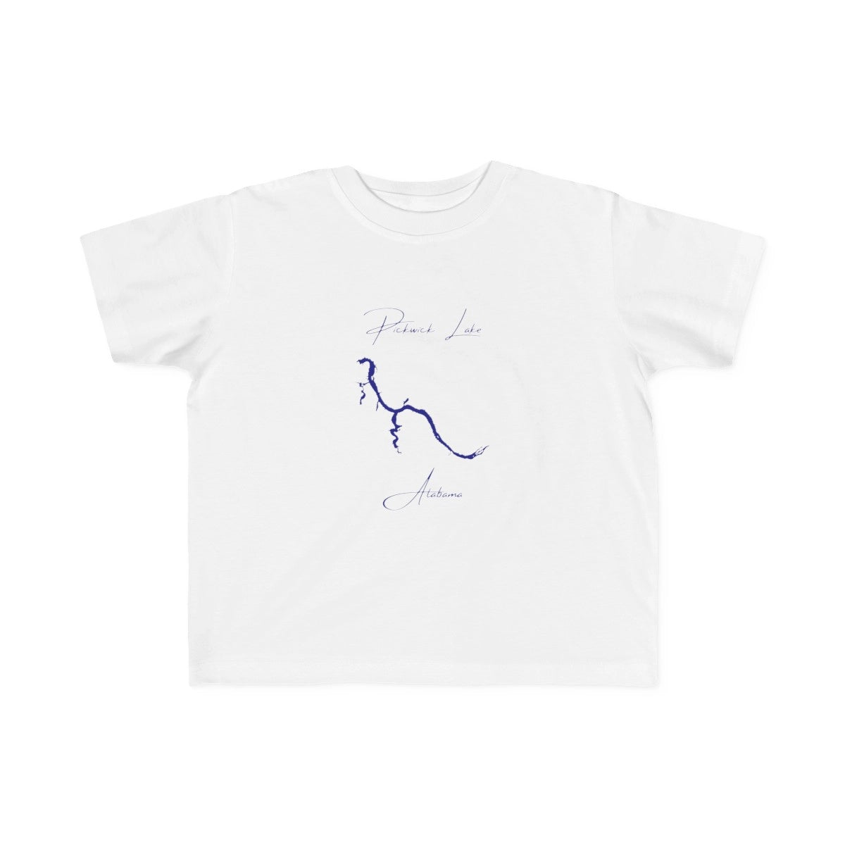 Alabama  Pickwick  Lake  Toddler  T-shirt  front  position  view  from  front  white.webp