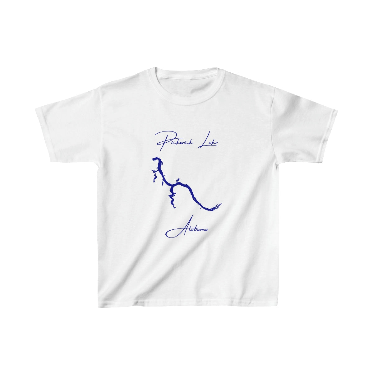 Alabama  Pickwick  Lake  Youth  T-shirt  front  position  view  from  front  white.webp