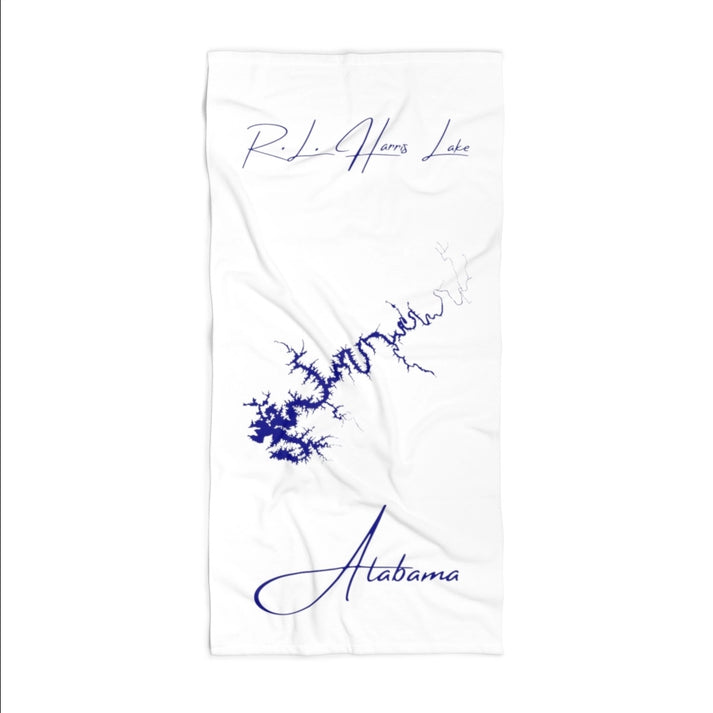 Alabama  R.L.  Harris  Lake  Beach  Towel  front  position  view  from  front  36  x  72.webp