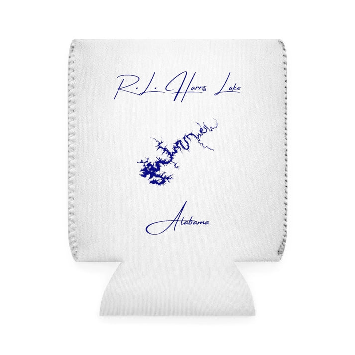 Alabama  R.L.  Harris  Lake  Can  Koozie  front  position  view  from  front-1  white.webp
