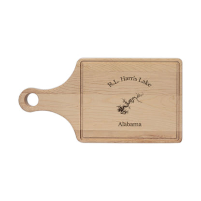 Alabama  R.L.  Harris  Lake  Engraved  Cutting  Board  front  position  view  from  front  maple.webp