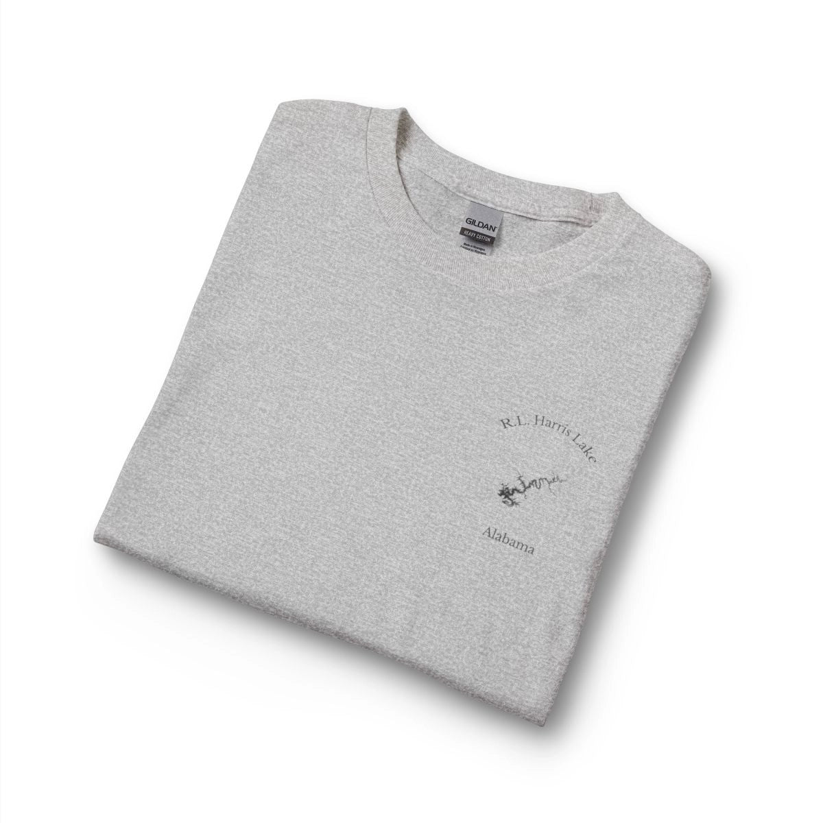 Alabama  R.L.  Harris  Lake  Long  Sleeve  Fishing  T-shirt  other  position  view  from  folded  sport  grey.webp