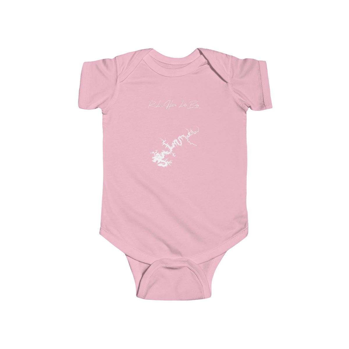 Alabama  R.L.  Harris  Lake  Onesie  front  position  view  from  front  pink.webp
