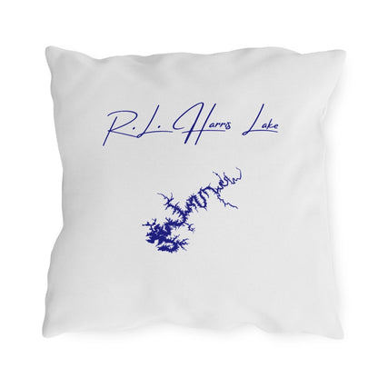 Alabama  R.L.  Harris  Lake  Outdoor  Pillow  back  position  view  from  back  18  x  18.webp