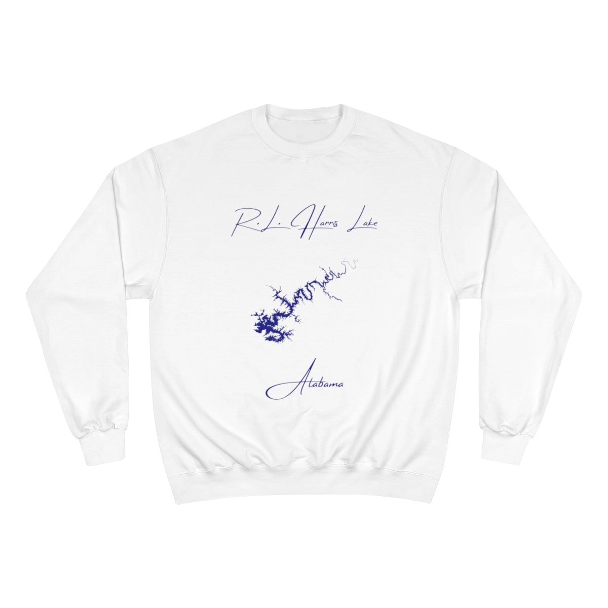 Alabama  R.L.  Harris  Lake  Sweatshirt  front  position  view  from  front  white.webp