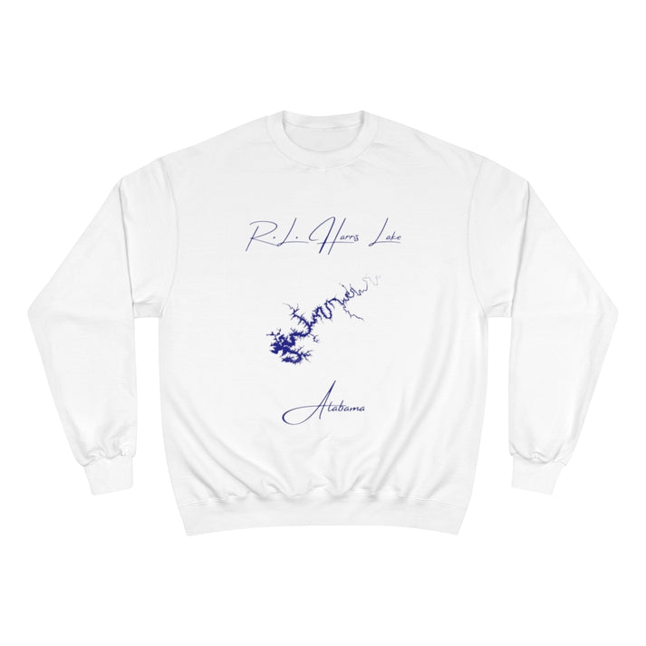 Alabama  R.L.  Harris  Lake  Sweatshirt  front  position  view  from  front  white.webp