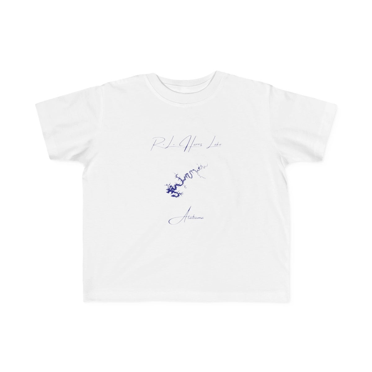Alabama  R.L.  Harris  Lake  Toddler  T-shirt  front  position  view  from  front  white.webp