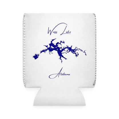 Alabama  Weiss  Lake  Can  Koozie  front  position  view  from  front-1  white.webp