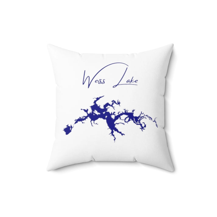 Alabama  Weiss  Lake  Pillow  front  position  view  from  back  16  x  16.webp