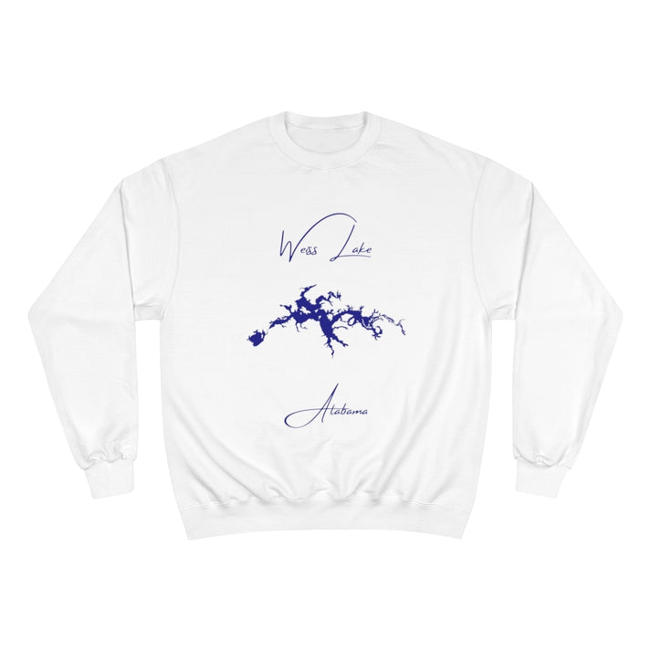 Alabama  Weiss  Lake  Sweatshirt  front  position  view  from  front  white.webp