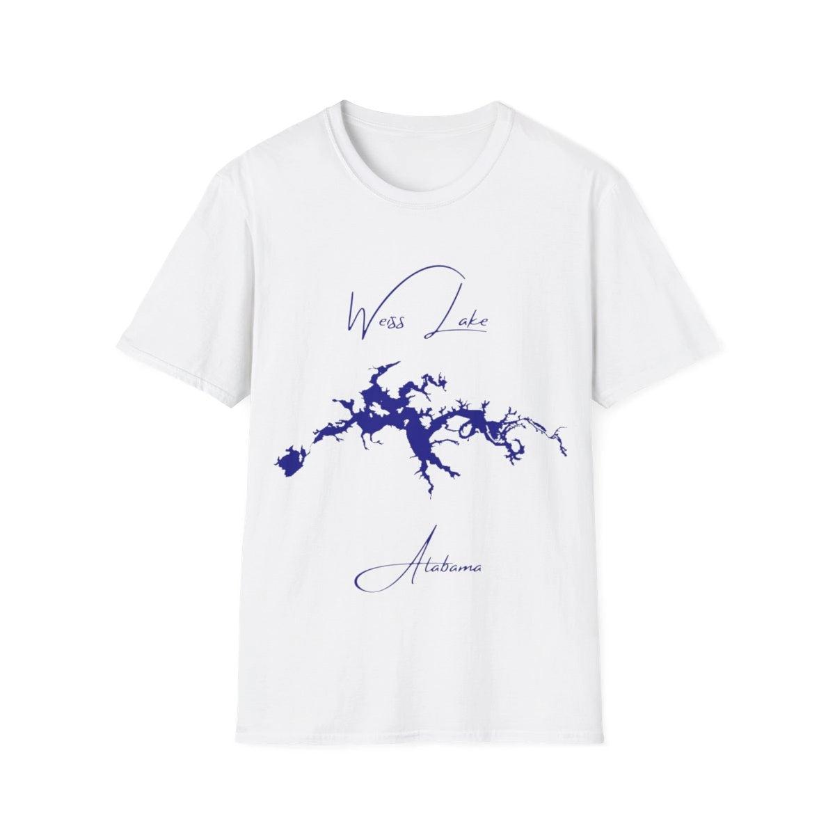 Alabama  Weiss  Lake  T-shirt  front  position  view  from  front  white.webp