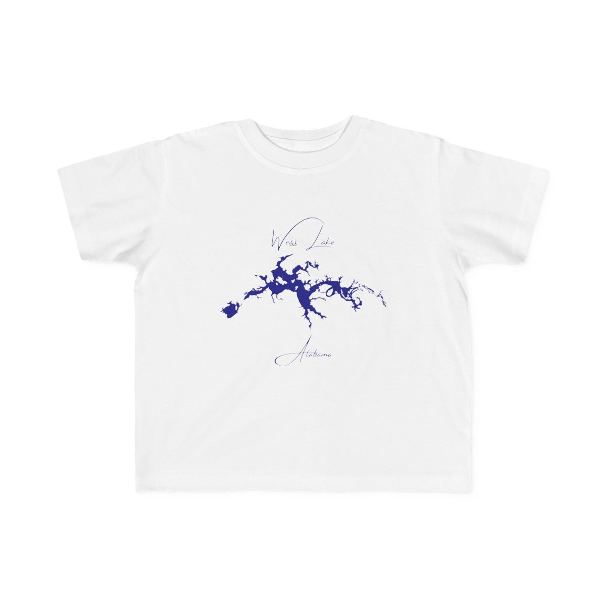 Alabama  Weiss  Lake  Toddler  T-shirt  front  position  view  from  front  white.webp