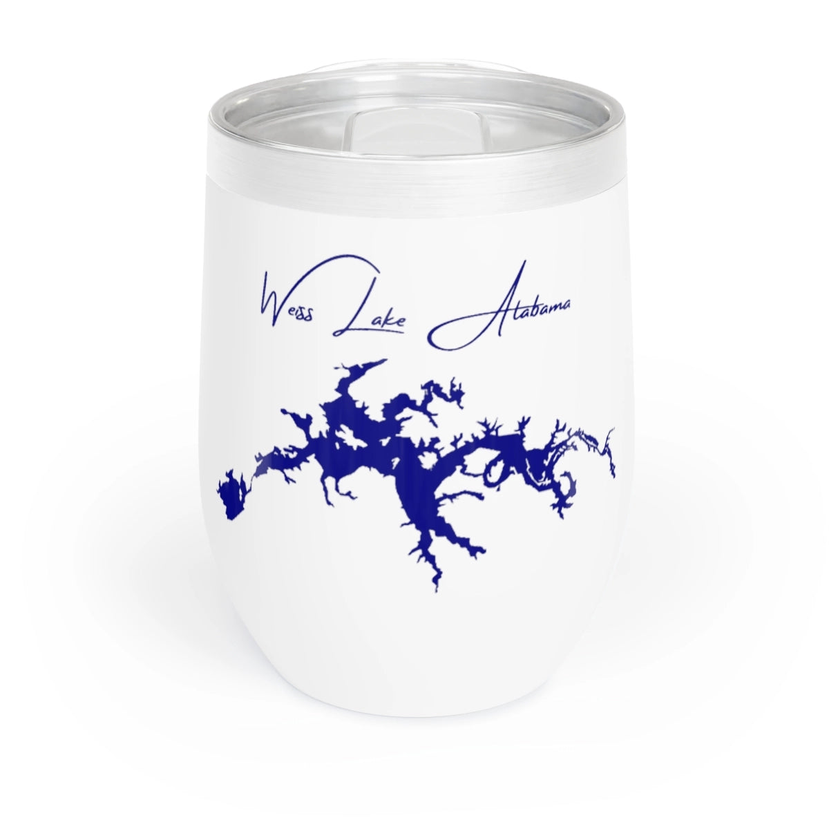 Alabama  Weiss  Lake  Wine  Tumbler  front  position  view  from  front  white.webp